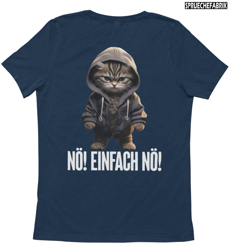 NÖ! EINFACH NÖ! KATZE Rückendruck T-Shirt