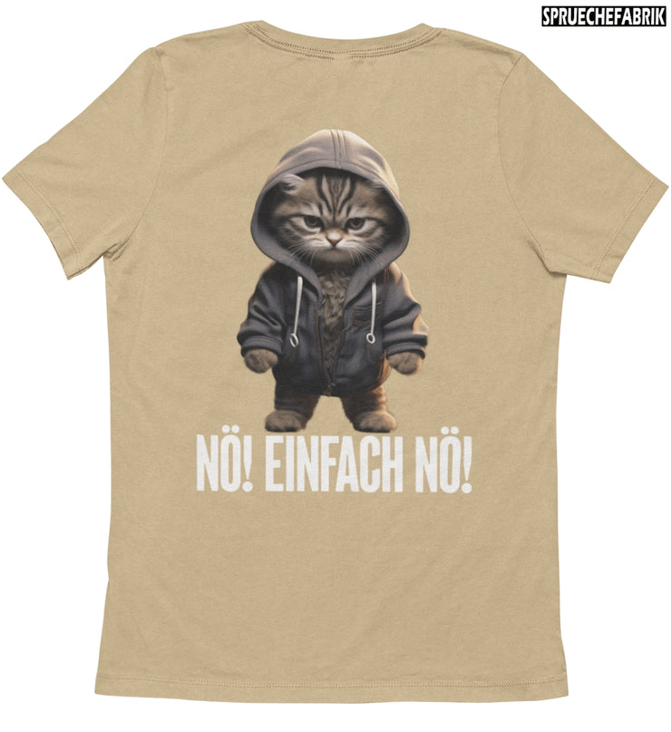 NÖ! EINFACH NÖ! KATZE Rückendruck T-Shirt