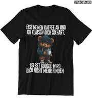 GOOGLE KAFFEE TEDDY Vorderdruck T-Shirt