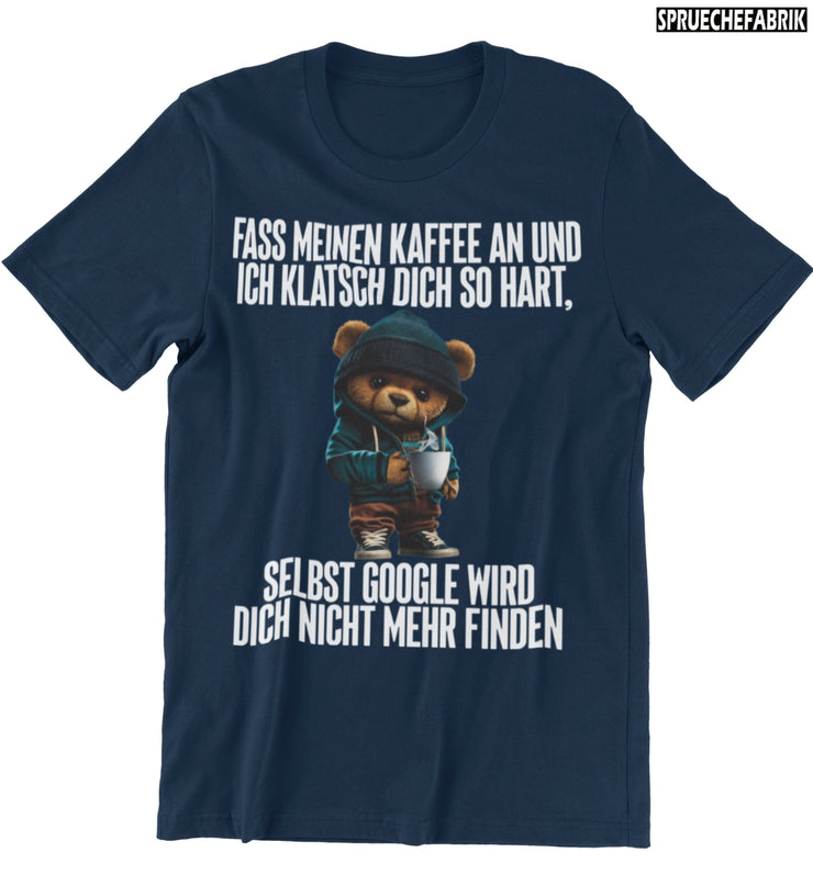 GOOGLE KAFFEE TEDDY Vorderdruck T-Shirt