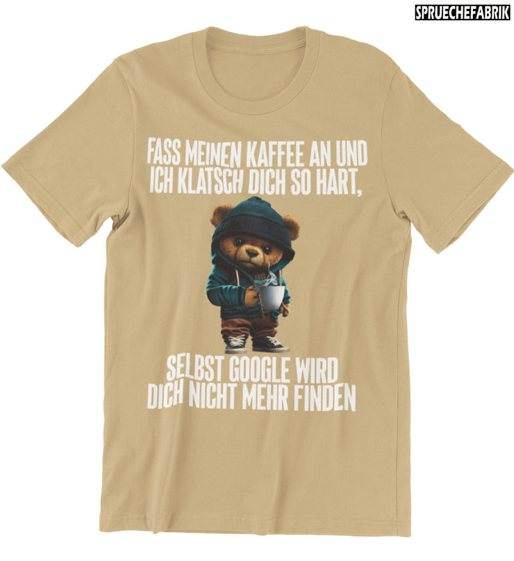 GOOGLE KAFFEE TEDDY Vorderdruck T-Shirt