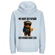 WIE MACHT DER PAPABÄR Rückendruck | Premium Hoodie