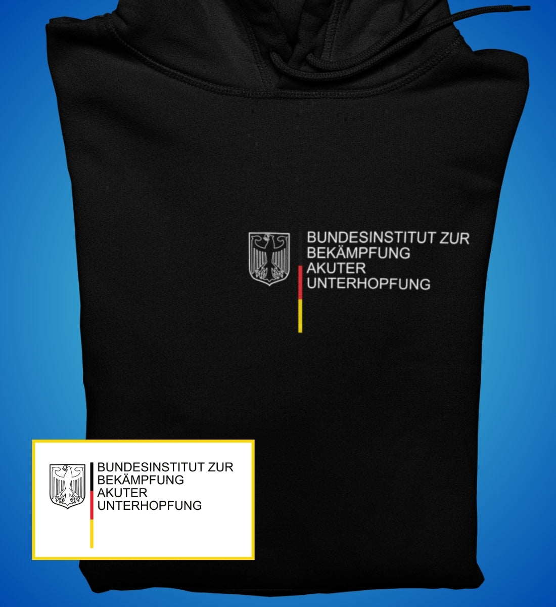 BUNDESINSTITUT UNTERHOPFUNG Brustdruck | Basic Hoodie Unisex