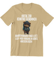 KRITIK TEDDY Vorderdruck Unisex T-Shirt