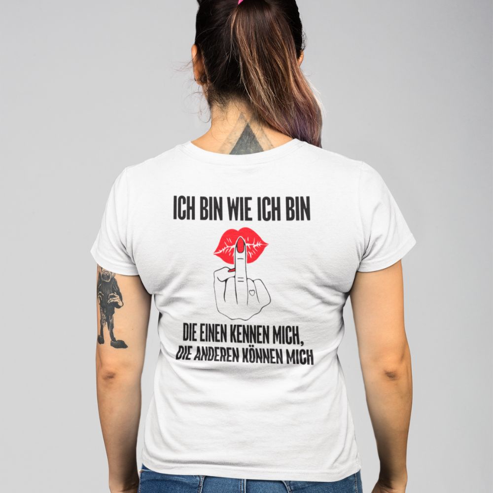 ICH BIN WIE ICH BIN KUSS Rückendruck | Shirt Unisex