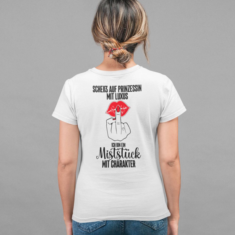 MISTSTÜCK MIT CHARKATER KUSS Rückendruck | Shirt Unisex