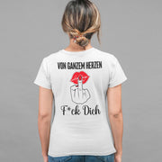 VON GANZEM HERZEN KUSS Rückendruck | Premium Shirt Unisex