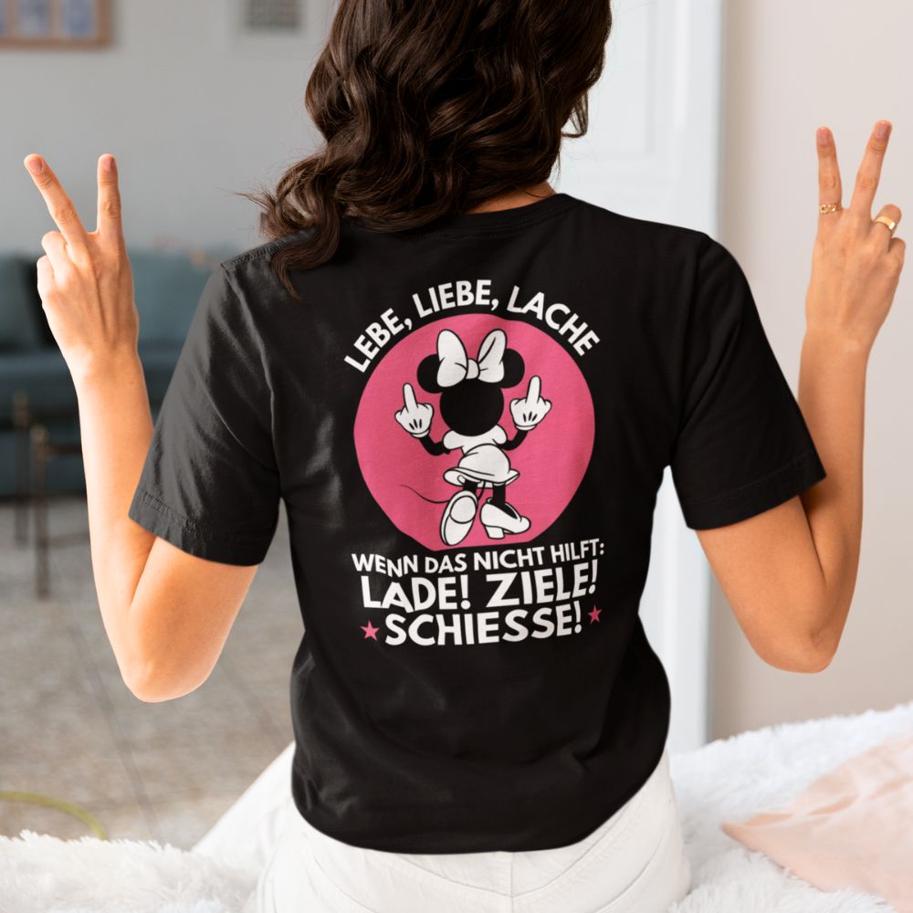 LEBE LIEBE LACHE MINNIE Rückendruck | Shirt Unisex