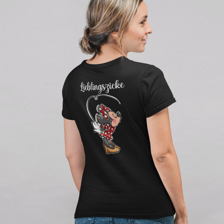 LIEBLINGSZICKE HANDGEMALT Rückendruck | Premium Shirt Unisex