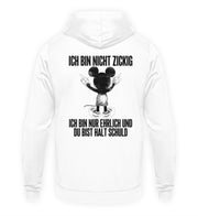 NICHT ZICKIG Rückendruck Unisex Hoodie