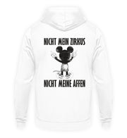 NICHT MEIN ZIRKUS MAUS Rückendruck Unisex Hoodie