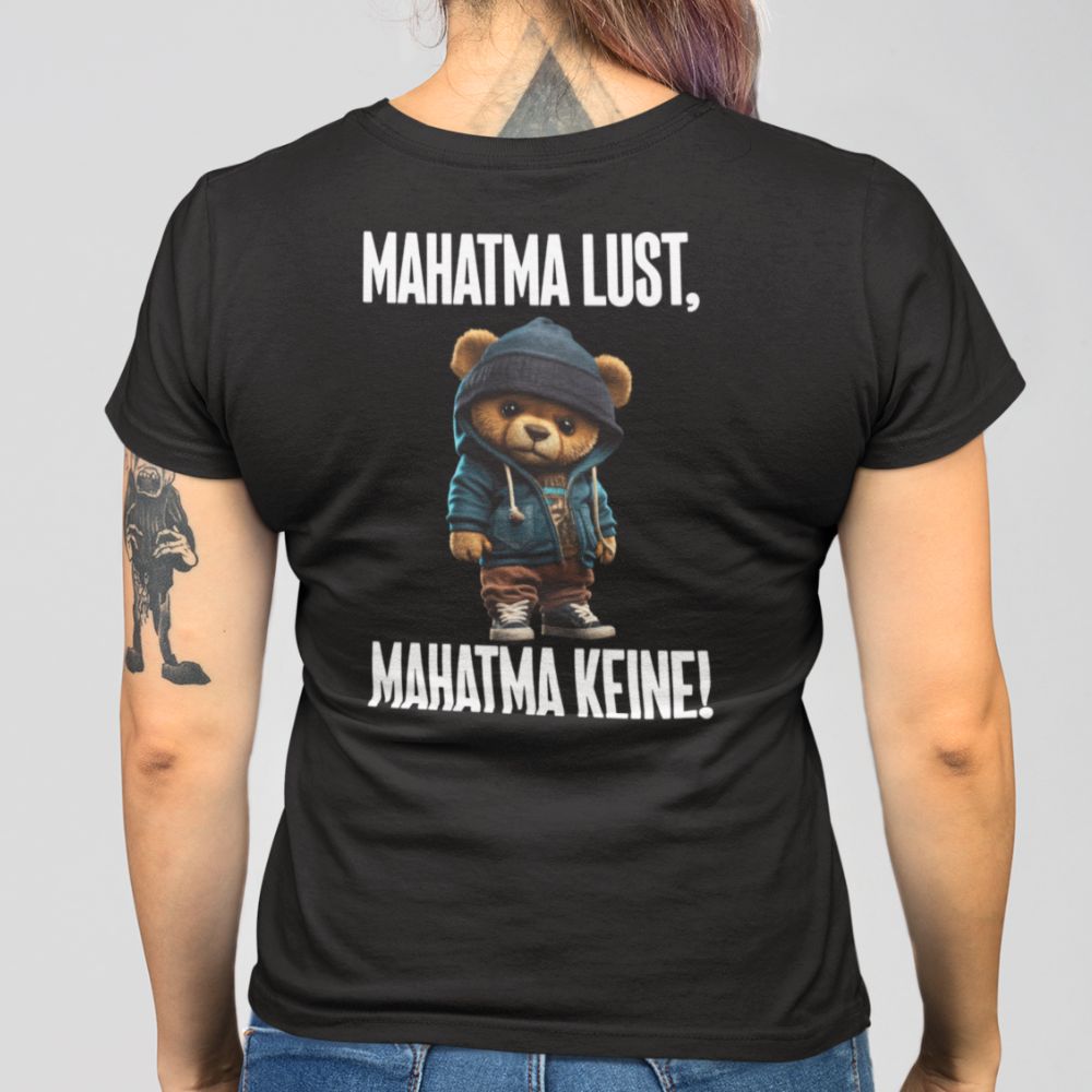 MAHATMA TEDDY Rückendruck | Shirt Unisex