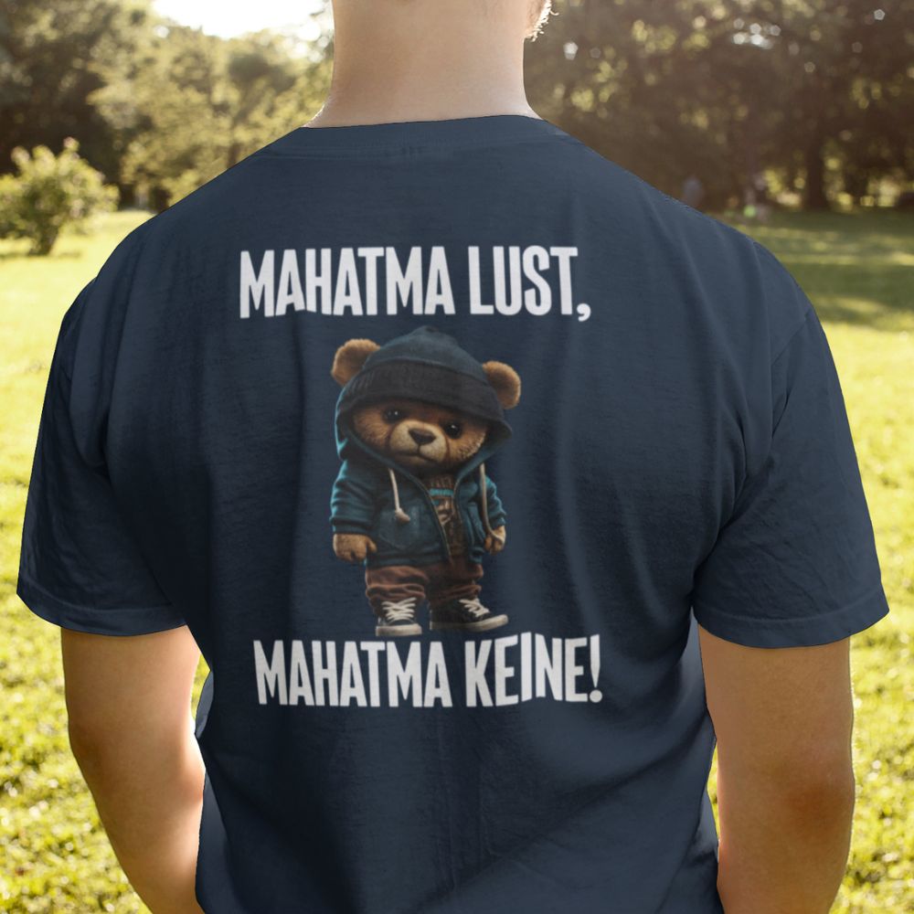 MAHATMA TEDDY Rückendruck | Shirt Unisex