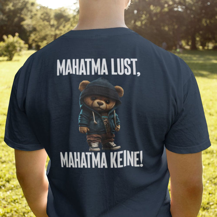 MAHATMA TEDDY Rückendruck | Premium Shirt Unisex