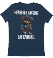 MENSCHEN HASSEN TEDDY Rückendruck Unisex T-Shirt