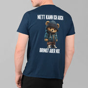 NETT KANN ICH AUCH TEDDY Rückendruck | Premium Shirt Unisex