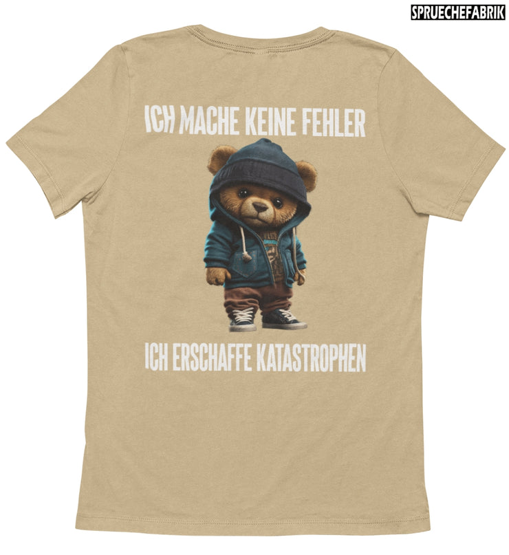 KATASTROPHEN TEDDY Rückendruck T-Shirt