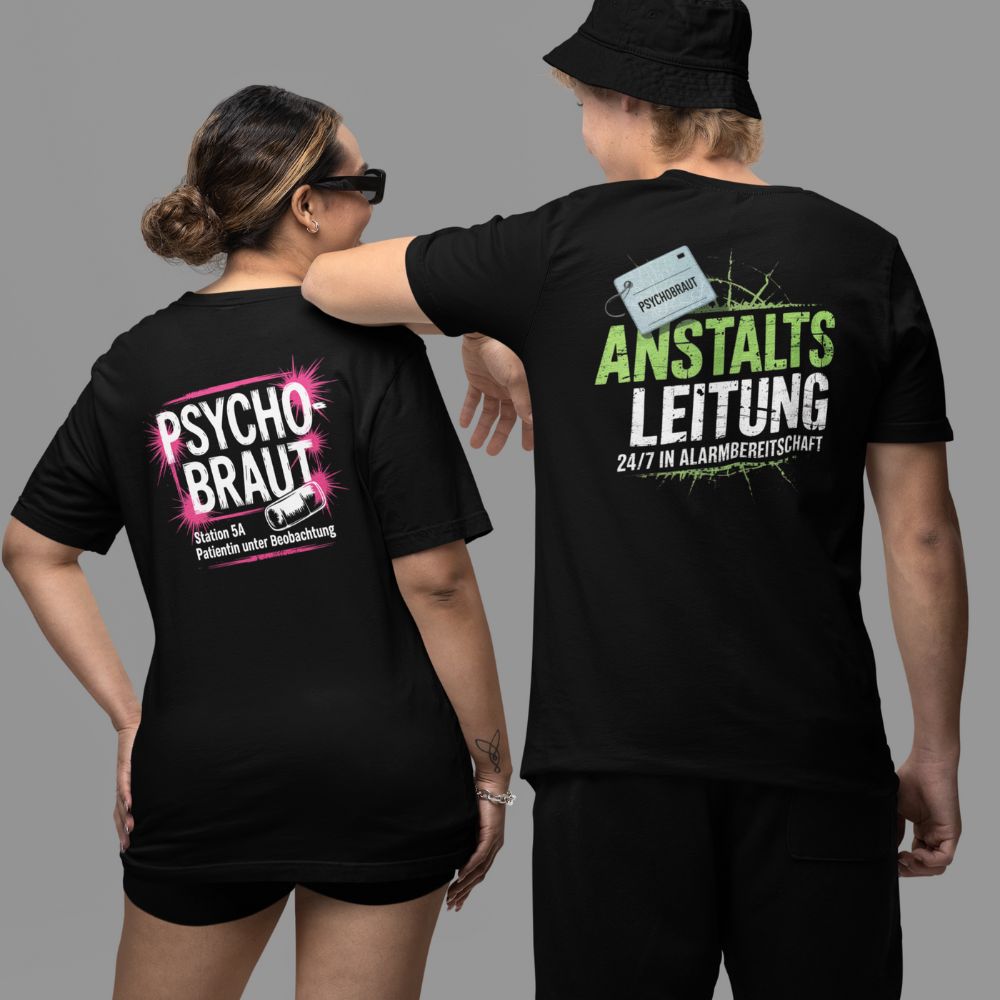 PSYCHOBRAUT & ANSTALTSLEITUNG COUPLE SHIRTS BUNDLE