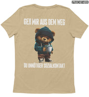 SOZIALKONTAKT TEDDY Rückendruck T-Shirt