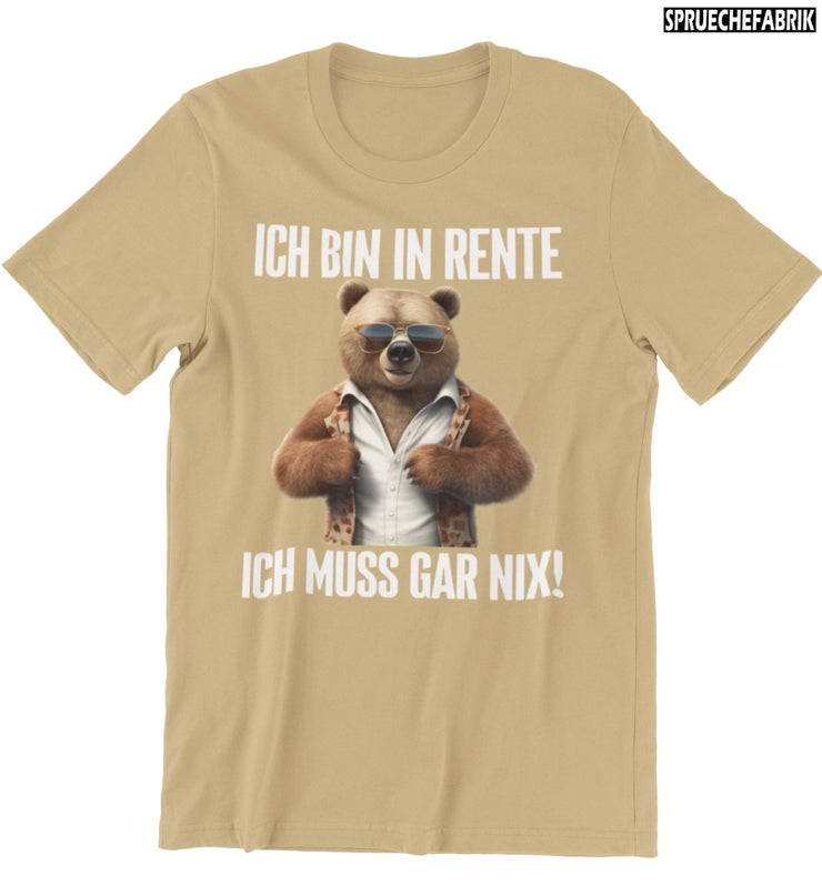 RENTE BÄR Vorderdruck T-Shirt