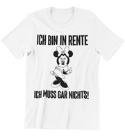 RENTE MINNIE Vorderdruck Unisex T-Shirt