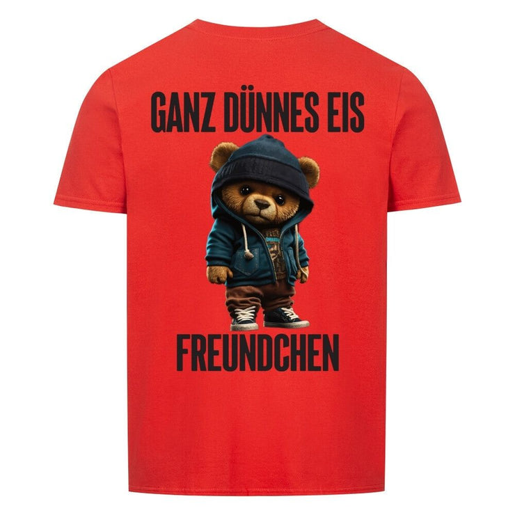 GANZ DÜNNES EIS TEDDY Rückendruck | Premium Shirt Unisex