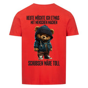 SCHUBSEN WÄRE TOLL TEDDY Rückendruck | Premium Shirt Unisex