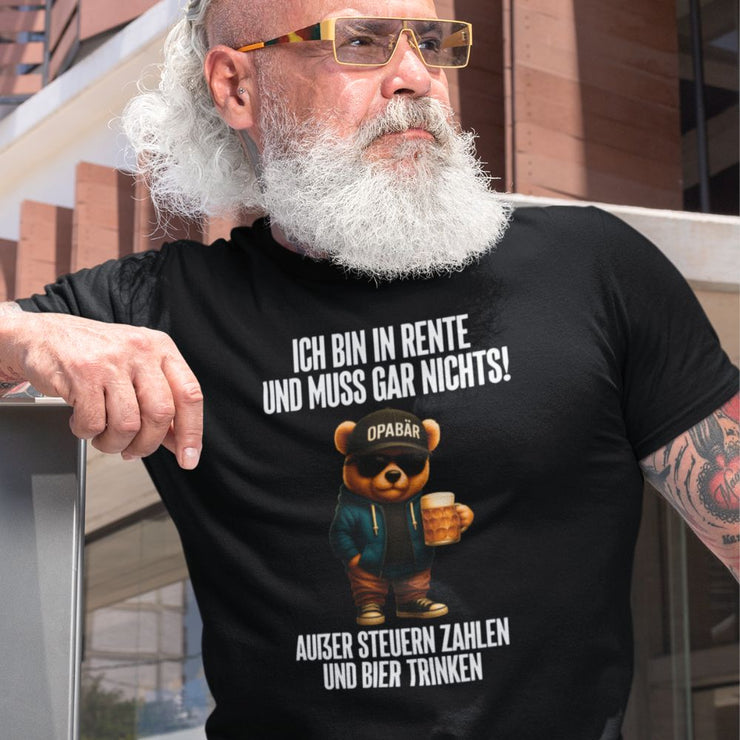 STEUER ZAHLEN UND BIER TRINKEN OPABÄR | Premium Shirt Unisex
