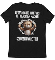 SCHUBSEN WÄRE TOLL BÄR Rückendruck Unisex T-Shirt