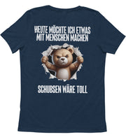 SCHUBSEN WÄRE TOLL BÄR Rückendruck Unisex T-Shirt