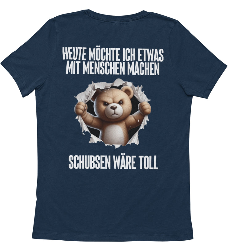 SCHUBSEN WÄRE TOLL BÄR Rückendruck Unisex T-Shirt