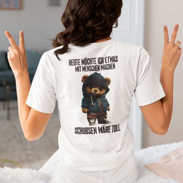 SCHUBSEN WÄRE TOLL TEDDY Rückendruck | Premium Shirt Unisex