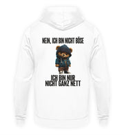 NICHT GANZ NETT TEDDY Rückendruck Unisex Hoodie