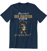 WO IST DAS BIER? TEDDY Vorderdruck Unisex T-Shirt