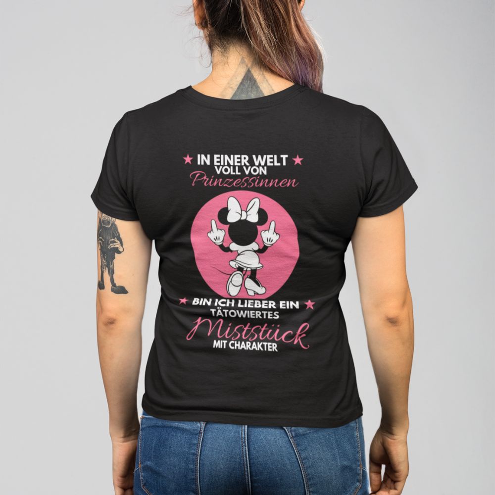 TÄTOWIERTES MISTSTÜCK MINNIE Rückendruck | Shirt Unisex