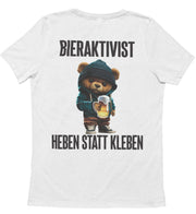 BIERAKTIVIST TEDDY Rückendruck Unisex T-Shirt