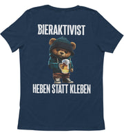 BIERAKTIVIST TEDDY Rückendruck Unisex T-Shirt