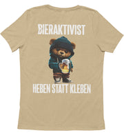 BIERAKTIVIST TEDDY Rückendruck Unisex T-Shirt