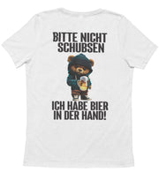 BITTE NICHT SCHUBSEN TEDDY Rückendruck Unisex T-Shirt