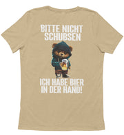 BITTE NICHT SCHUBSEN TEDDY Rückendruck Unisex T-Shirt