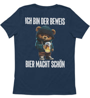 BIER MACHT SCHÖN TEDDY Rückendruck Unisex T-Shirt