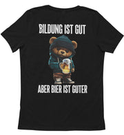 BILDUNG TEDDY Rückendruck Unisex T-Shirt