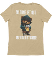 BILDUNG TEDDY Rückendruck Unisex T-Shirt