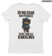 PSYCHIATER TEDDY Rückendruck T-Shirt