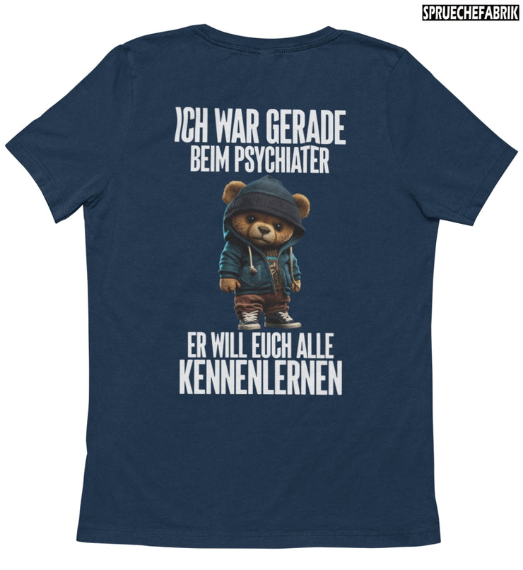 PSYCHIATER TEDDY Rückendruck T-Shirt