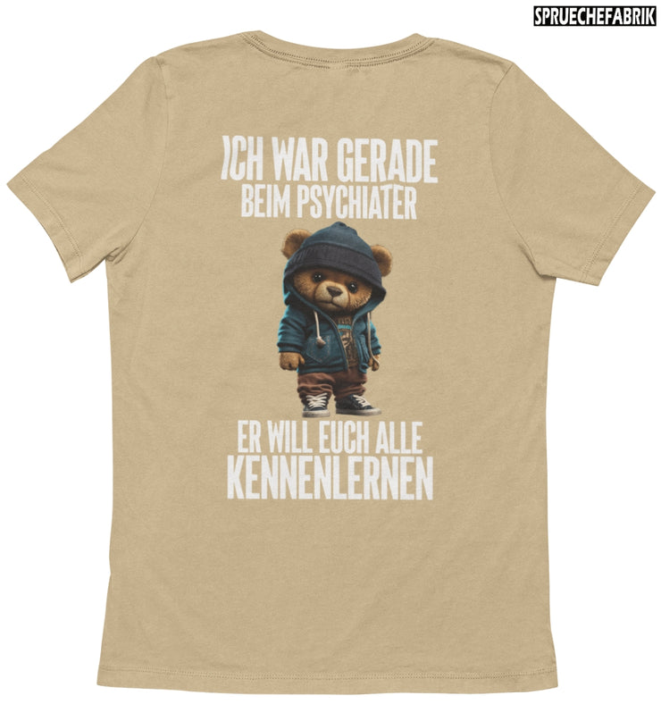 PSYCHIATER TEDDY Rückendruck T-Shirt