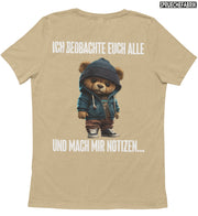 BEOBACHTEN TEDDY Rückendruck T-Shirt