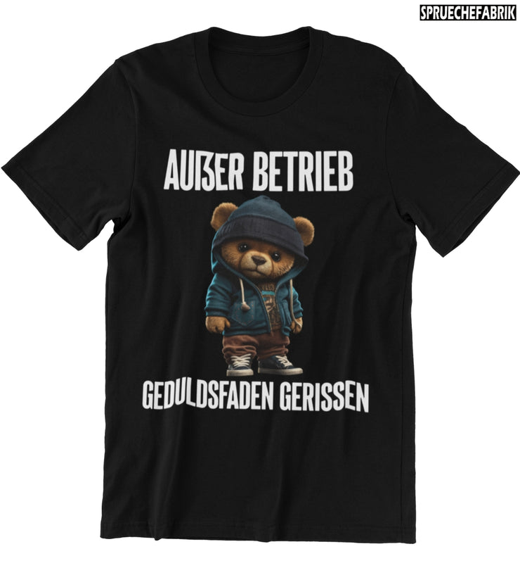 AUßER BETRIEB TEDDY Vorderdruck T-Shirt