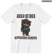 AUßER BETRIEB TEDDY Vorderdruck T-Shirt