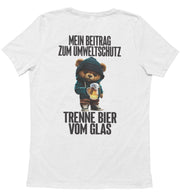 UMWELTSCHUTZ TEDDY Rückendruck Unisex T-Shirt